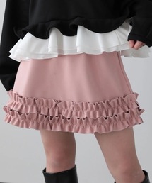 M y u（ミュー）の「DOUBLEフリルミニスカート（スカート）」