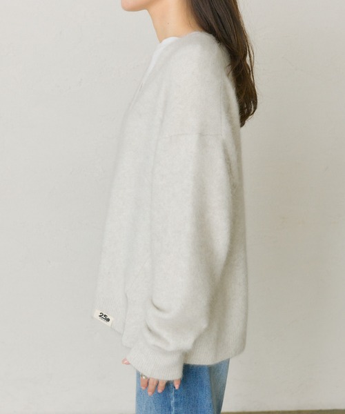 PUAL CE CIN（ピュアルセシン）の「FOXウールニットVネックカーディガン（カーディガン/ボレロ・レディース・グレー/オートミール/モカ・FREE）」の22枚目の写真