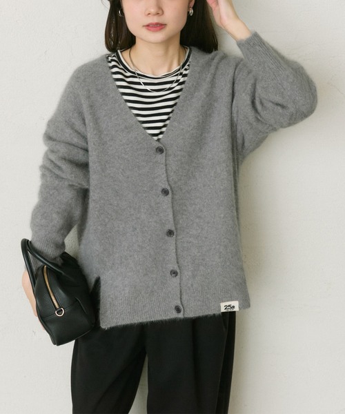PUAL CE CIN（ピュアルセシン）の「FOXウールニットVネックカーディガン（カーディガン/ボレロ・レディース・グレー/オートミール/モカ・FREE）」の14枚目の写真
