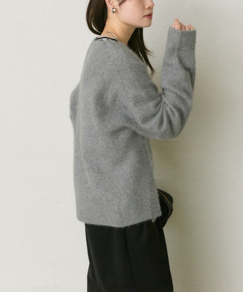 PUAL CE CIN（ピュアルセシン）の「FOXウールニットVネックカーディガン（カーディガン/ボレロ・レディース・グレー/オートミール/モカ・FREE）」の16枚目の写真