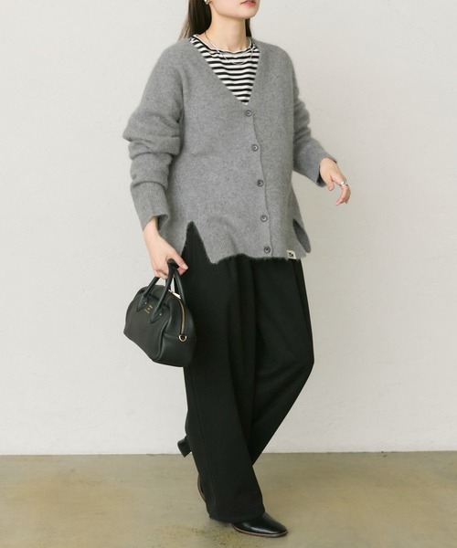 PUAL CE CIN（ピュアルセシン）の「FOXウールニットVネックカーディガン（カーディガン/ボレロ・レディース・グレー/オートミール/モカ・FREE）」の18枚目の写真