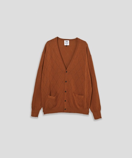 Kelen(ケレン)の「「KELEN MENS / ケレン メンズ」OPENWORK KNIT CARDIGAN(ニット/セーター・メンズ・グリーン/ピンク/キャメル・42/40)」の13枚目の写真