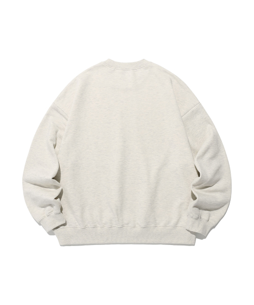 NICE GHOST CLUB(ナイスゴーストクラブ)の「3STAR LOGO APPLIQUE SWEATSHIRTS_OATMEAL(NG2EFUM444A)(スウェット・レディース・オートミール・SMALL/MEDIUM/LARGE)」の2枚目の写真