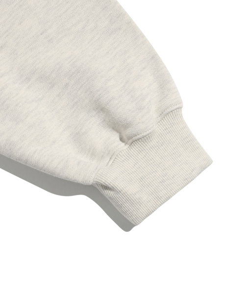 NICE GHOST CLUB(ナイスゴーストクラブ)の「3STAR LOGO APPLIQUE SWEATSHIRTS_OATMEAL(NG2EFUM444A)(スウェット・レディース・オートミール・SMALL/MEDIUM/LARGE)」の5枚目の写真