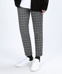 BT59 COLOMBO CHECK SLACKS (BLACK)