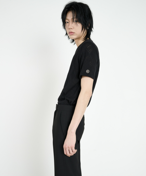DUSTYWHITE(ダスティーホワイト)の「ブラックレースTシャツ(Tシャツ/カットソー・メンズ・その他・MEDIUM/LARGE/X-LARGE)」の4枚目の写真