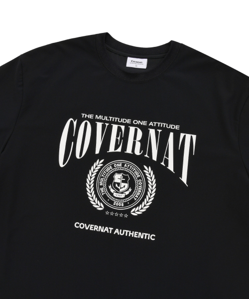 COVERNAT（カバーナット）の「エンブレムアクティブTシャツブラック（Tシャツ/カットソー・レディース・その他・MEDIUM/SMALL/X-LARGE/LARGE/X-SMALL）」の3枚目の写真