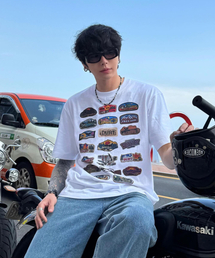 WESTERN PATCH HALF SLEEVE TEE (WHITE)