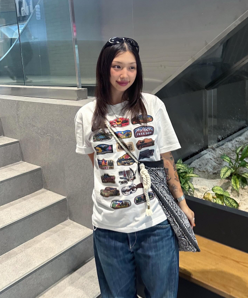 DURTの「WESTERN PATCH HALF SLEEVE TEE (WHITE)(Tシャツ/カットソー・レディース・その他・SMALL/MEDIUM/LARGE/X-LARGE)」の9枚目の写真
