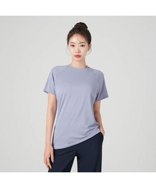 SKULLPIG(スカルピグ)の「SWT25048-05 エアメッシュTシャツ パープリッシュブルー(Tシャツ/カットソー・レディース・ブルーパープル・X-LARGE/SMALL/MEDIUM/LARGE)」の1枚目の写真