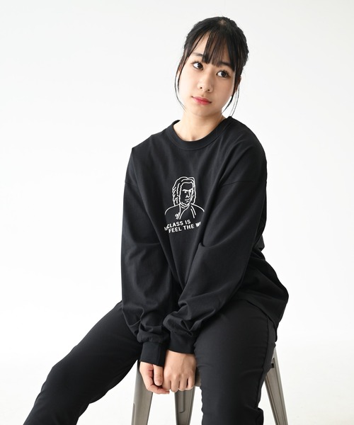 FOV(フォブ)の「フォブ MY CLASS L/S Tシャツ(Tシャツ/カットソー・レディース・ブラック/ベージュ系その他/ホワイト・F)」の2枚目の写真