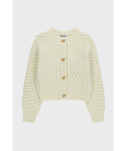 AFTERHOURS(アフターアワーズ)の「COZY CABLE KNIT CARDIGAN (IVORY)(カーディガン/ボレロ・レディース・アイボリー・FREE)」の7枚目の写真