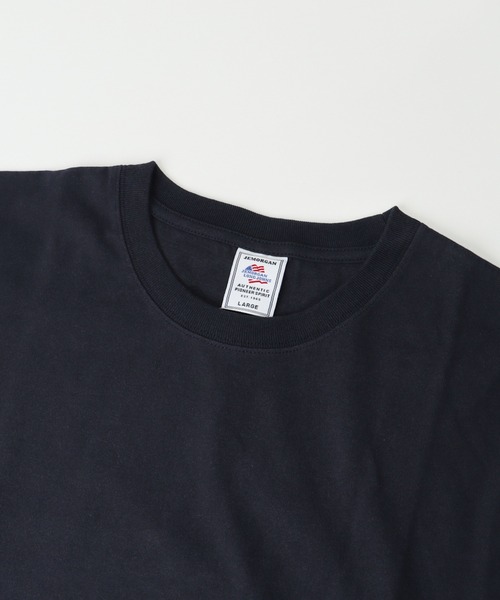 JEMORGAN(ジェーイーモーガン)の「JEMORGAN 16 -天竺 クルーネックL S(Tシャツ/カットソー・メンズ・ネイビー/ホワイト/ブラック/杢グレー/ダークベージュ・L/XL/M)」の9枚目の写真