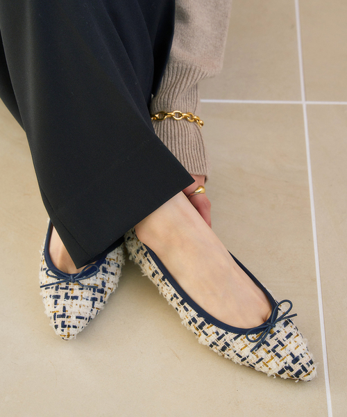 ポインテッドツイードバレエ（バレエシューズ）｜LE TALON（ルタロン