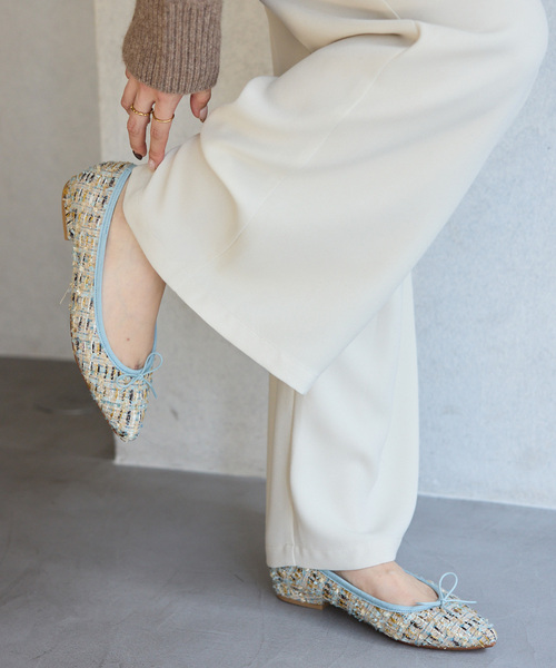 ポインテッドツイードバレエ（バレエシューズ）｜LE TALON（ルタロン