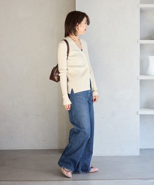 LE TALON（ルタロン）の「ポインテッドツイードバレエ（バレエシューズ・レディース・アイボリー/ピンク/サックスブルー・24.5cm/23cm/22.5cm/22cm/21.5/21/25.5cm/24cm/23.5cm/25cm）」の8枚目の写真