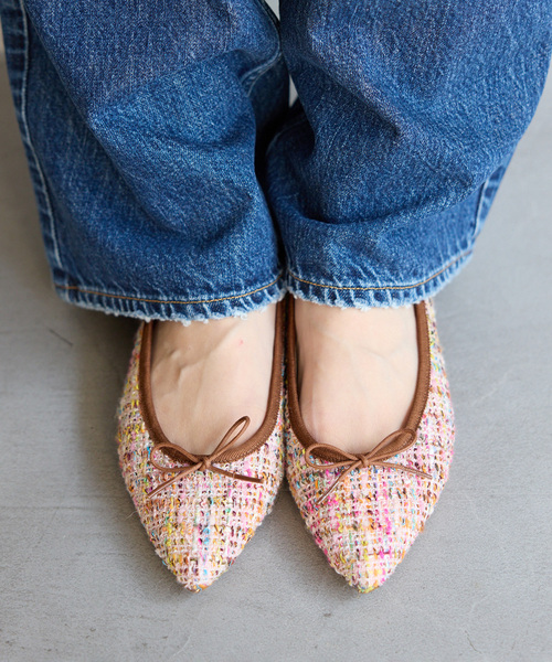 ポインテッドツイードバレエ（バレエシューズ）｜LE TALON（ルタロン