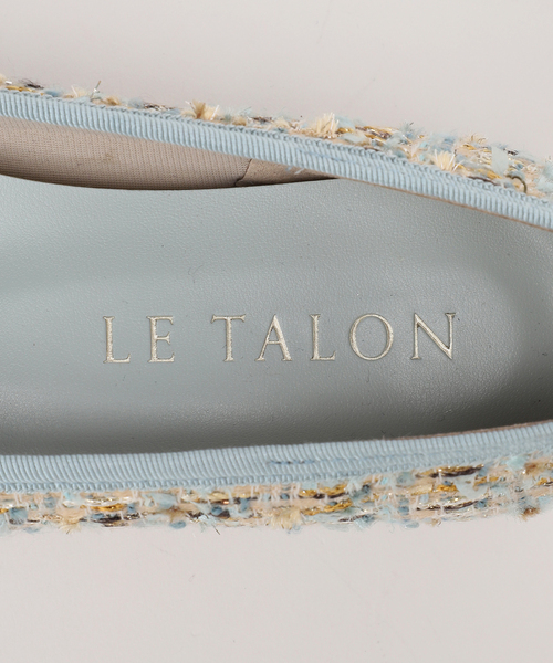 LE TALON（ルタロン）の「ポインテッドツイードバレエ（バレエシューズ・レディース・アイボリー/ピンク/サックスブルー・24.5cm/23cm/22.5cm/22cm/21.5/21/25.5cm/24cm/23.5cm/25cm）」の19枚目の写真
