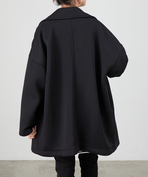 BEARDSLEY（ビアズリー）の「ダンボールPコート（ピーコート・レディース・ブラック/ネイビー・FREE）」の8枚目の写真