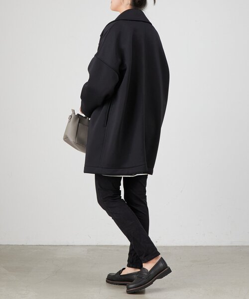BEARDSLEY（ビアズリー）の「ダンボールPコート（ピーコート・レディース・ブラック/ネイビー・FREE）」の10枚目の写真