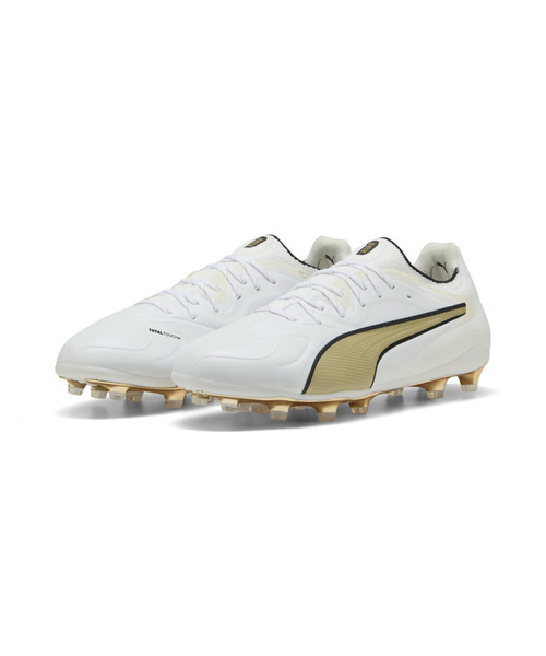 PUMA(プーマ)の「PUMA プーマ メンズ キング 20 アルティメット FG/AG サッカースパイク(スニーカー・メンズ・ホワイト系その他/ブラック×ホワイト/ホワイト×ゴールド/シルバー系その他/ホワイト系その他2・26.5cm/28.0cm/27.5cm/26.0cm/27.0cm/25.5cm)」の11枚目の写真