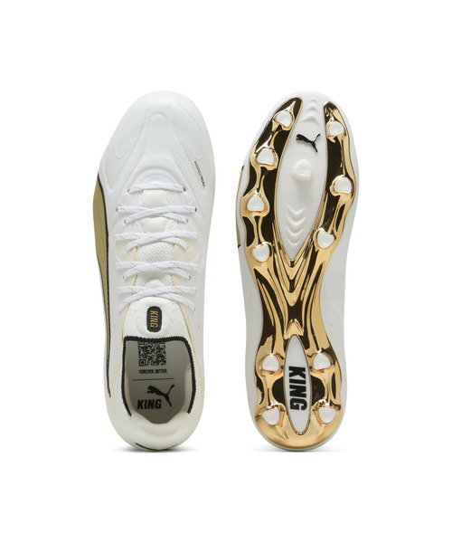 PUMA(プーマ)の「PUMA プーマ メンズ キング 20 アルティメット FG/AG サッカースパイク(スニーカー・メンズ・ホワイト系その他/ブラック×ホワイト/ホワイト×ゴールド/シルバー系その他/ホワイト系その他2・26.5cm/28.0cm/27.5cm/26.0cm/27.0cm/25.5cm)」の13枚目の写真