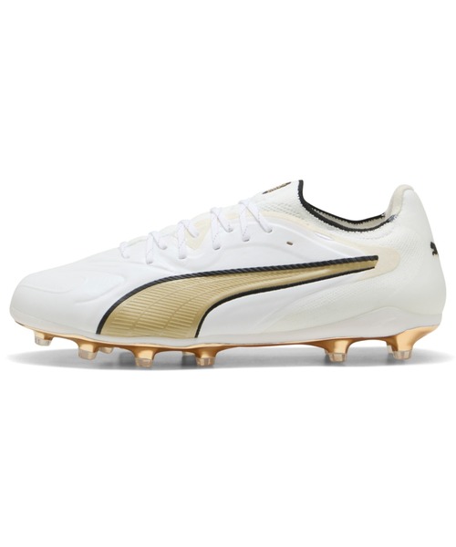 PUMA(プーマ)の「PUMA プーマ メンズ キング 20 アルティメット FG/AG サッカースパイク(スニーカー・メンズ・ホワイト系その他/ブラック×ホワイト/ホワイト×ゴールド/シルバー系その他/ホワイト系その他2・26.5cm/28.0cm/27.5cm/26.0cm/27.0cm/25.5cm)」の3枚目の写真