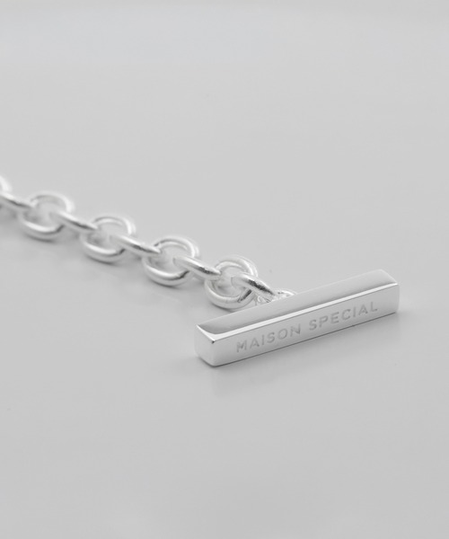 MAISON SPECIAL(メゾンスペシャル)の「《UNISEX》【Made In YAMANASHI Jewelry】Single Chain Necklace/山梨産シングルチェーンネックレス【MAISON SPECIAL/メゾンスペシャル】(ネックレス・メンズ・シルバー・FREE)」の4枚目の写真