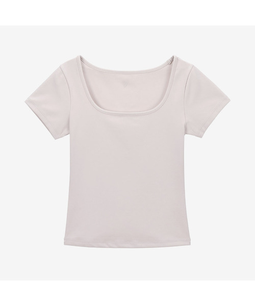 CONCHWEAR(コンチウェア)の「スリムフィットスクエアネックショートスリーブ(6色)(Tシャツ/カットソー・レディース・シルバーグレー/ライトグレー/チャコール/アイボリー/ブラック/クリーム・SMALL/MEDIUM/LARGE)」の4枚目の写真