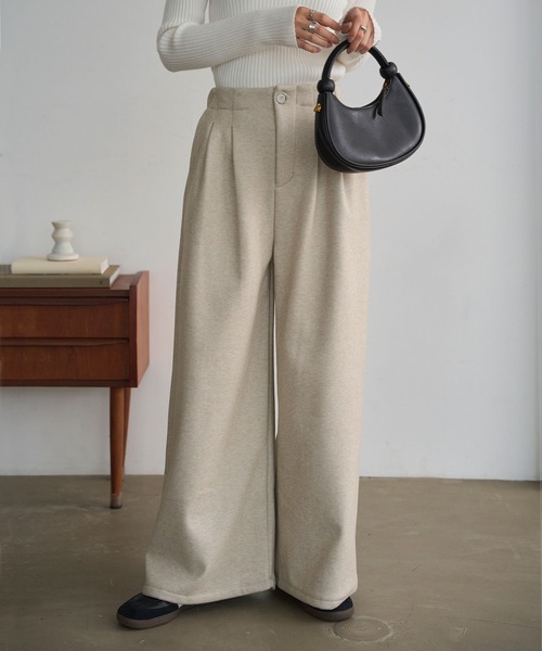 裏起毛 ] 裏フリースタックワイドパンツ（その他パンツ）｜KOBE