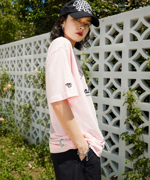 CORALIAN(コラリアン)の「ランオフビッグロゴ半袖コットンTシャツピンク(Tシャツ/カットソー・メンズ・その他・S/M/L/2XL/XL/XS/3XL)」の3枚目の写真