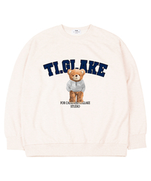 ニューヨークフードベア オーバーサイズ スウェット Tシャツ クレーム