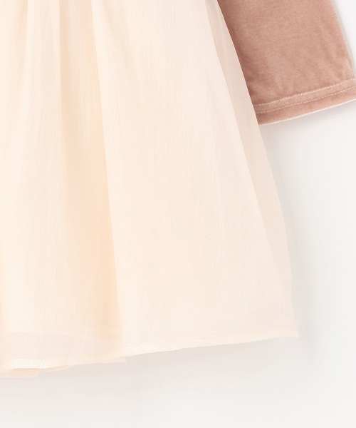 petit main（プティマイン）の「パフ袖シフォンワンピース（ワンピース・キッズ・ブラック/ピンク・100cm/110cm/120cm/130cm/90cm/80ｃｍ）」の14枚目の写真