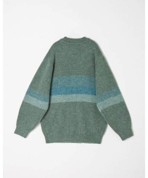 MATISSE THE CURATOR(マティスザキュレーター)の「モヘアブロックニットグリーン(ニット/セーター・メンズ・その他・2/3)」の3枚目の写真