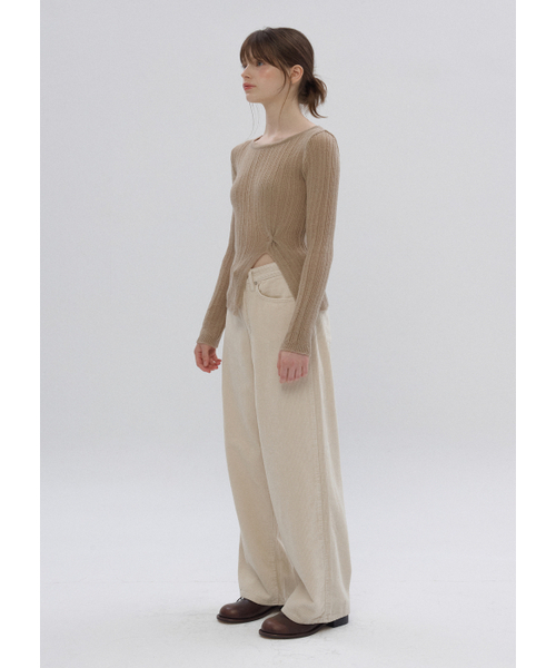 BUTTON UP(ボタンアップ)の「シグニチャーコーデュロイワイドパンツ(その他パンツ・メンズ・その他・SMALL/MEDIUM/LARGE)」の4枚目の写真