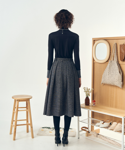 DE PERI MERA(ペリー メラ)の「ツイルAラインベルトセットスカート(グレー)(スカート・レディース・その他・SMALL/MEDIUM)」の3枚目の写真