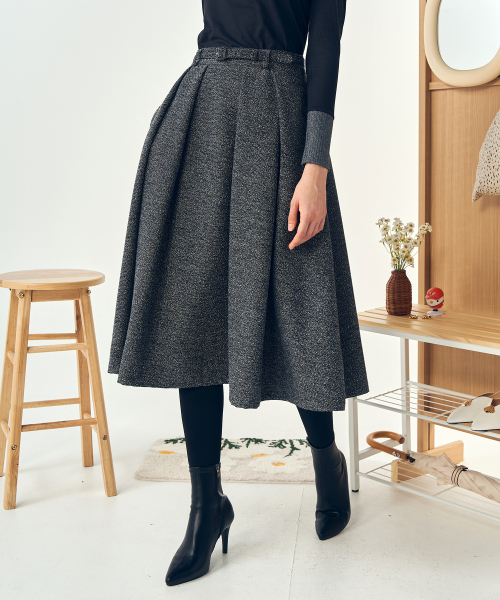 DE PERI MERA(ペリー メラ)の「ツイルAラインベルトセットスカート(グレー)(スカート・レディース・その他・SMALL/MEDIUM)」の7枚目の写真