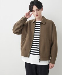 Dessin（デッサン）の「【洗える】メルトンジャケット（ステンカラーコート）」