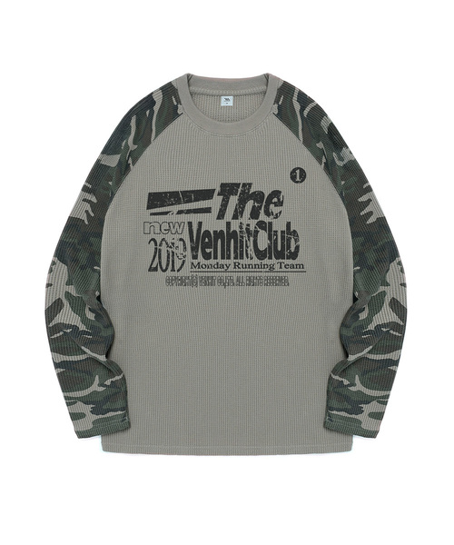 VENHIT(ベンヒット)の「MRT ワッフルレグランスリーブ(Tシャツ/カットソー・レディース・ベージュ/カーキ・X-LARGE/LARGE/MEDIUM)」の2枚目の写真