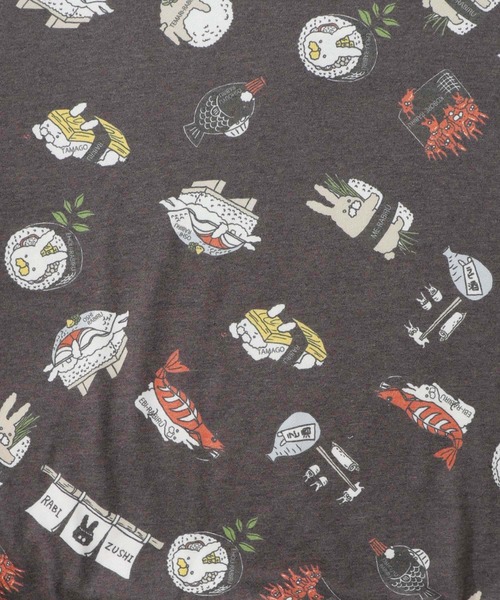 ScoLar Parity(スカラーパリティ)の「353138:ラビル寿司尽くし裏毛プルオーバー(Tシャツ/カットソー・レディース・ブラック/オートミール/ブルー・M)」の16枚目の写真