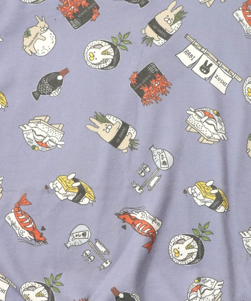 ScoLar Parity(スカラーパリティ)の「353138:ラビル寿司尽くし裏毛プルオーバー(Tシャツ/カットソー・レディース・ブラック/オートミール/ブルー・M)」の17枚目の写真