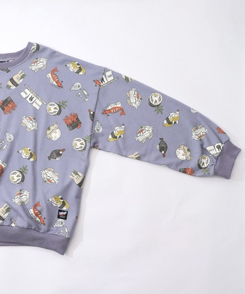 ScoLar Parity(スカラーパリティ)の「353138:ラビル寿司尽くし裏毛プルオーバー(Tシャツ/カットソー・レディース・ブラック/オートミール/ブルー・M)」の19枚目の写真