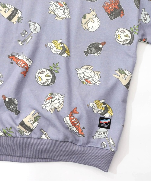 ScoLar Parity(スカラーパリティ)の「353138:ラビル寿司尽くし裏毛プルオーバー(Tシャツ/カットソー・レディース・ブラック/オートミール/ブルー・M)」の20枚目の写真