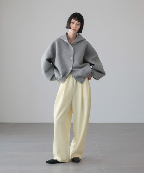 LOWRYS FARM（ローリーズファーム）の「ダンボールフードブルゾン　640878（ブルゾン・レディース・ブラウン/ブラック/アイボリー/グレー・FREE）」の14枚目の写真