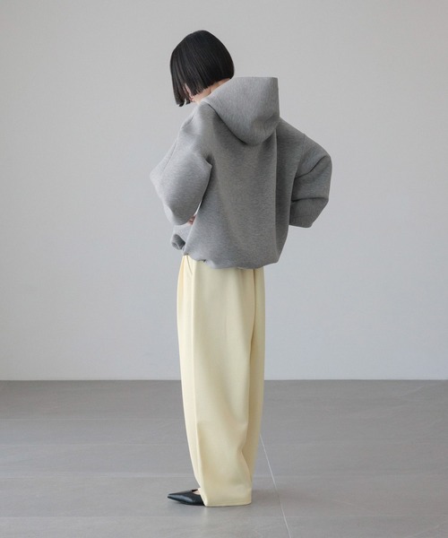 LOWRYS FARM（ローリーズファーム）の「ダンボールフードブルゾン　640878（ブルゾン・レディース・ブラウン/ブラック/アイボリー/グレー・FREE）」の15枚目の写真