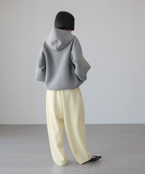 LOWRYS FARM（ローリーズファーム）の「ダンボールフードブルゾン　640878（ブルゾン・レディース・ブラウン/ブラック/アイボリー/グレー・FREE）」の16枚目の写真