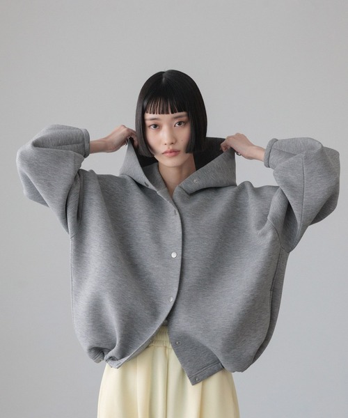 LOWRYS FARM（ローリーズファーム）の「ダンボールフードブルゾン　640878（ブルゾン・レディース・ブラウン/ブラック/アイボリー/グレー・FREE）」の17枚目の写真