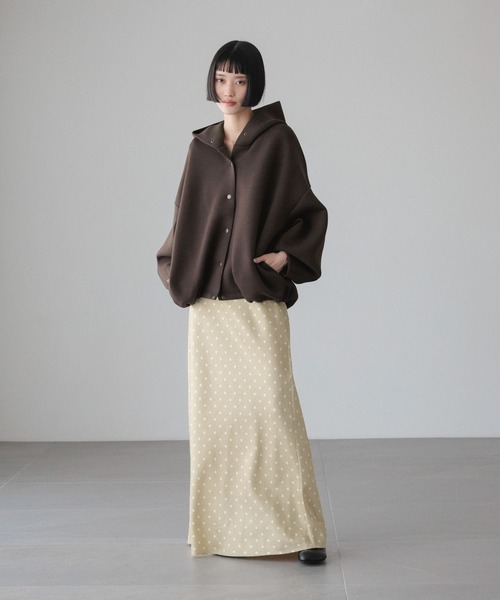 LOWRYS FARM（ローリーズファーム）の「ダンボールフードブルゾン　640878（ブルゾン・レディース・ブラウン/ブラック/アイボリー/グレー・FREE）」の21枚目の写真