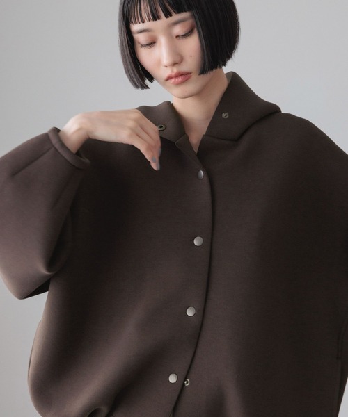 LOWRYS FARM（ローリーズファーム）の「ダンボールフードブルゾン　640878（ブルゾン・レディース・ブラウン/ブラック/アイボリー/グレー・FREE）」の22枚目の写真