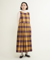 CHILD WOMAN | 2/48タータンチェックワンピース(ワンピース)